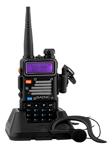 Handy Gadnic Walkie Talkie Bi-banda Vhf/uhf 10w Recargable