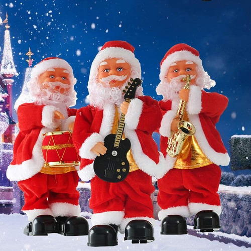 Mz Papá Noel Cantando Decoración Musical De Juguete Navideño