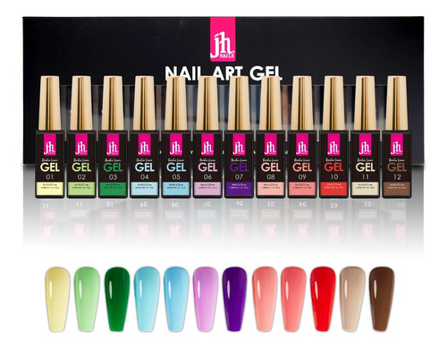 Nail Art Gel Kit 12 Colores