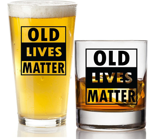 Old Lives Matter - Vaso De Cerveza  Whisky Escocés - Diverti