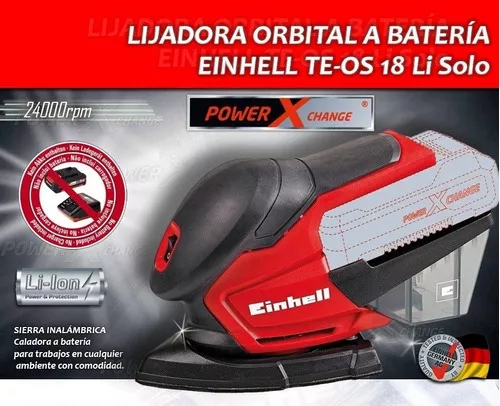 Lijadora Orbital a Batería Einhell TE-OS 18 Li SOLO – Espacio