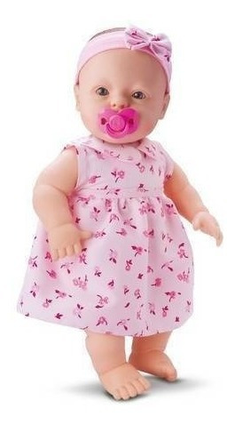 Boneca  Baby Fofinha Com Vestido 106 Frases