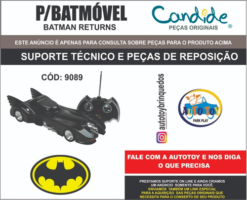 Batmóvel 9089 -  Batman Returns - Peças De Reposição