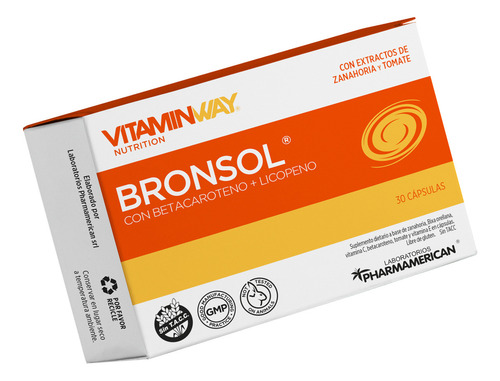 Vitamin Way Kit X2 Cajas Bronsol Suplemento Bronceado X30 3c