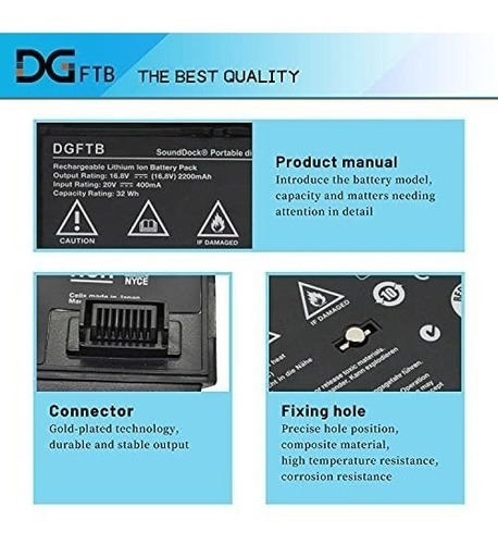 Imagen 3 de 7 de Bateria 300769-003 Para Bose Sounddock Soundlink Air
