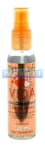 Perfume Desodorante Vida 120ml Para Cães E Gatos - Pet Life