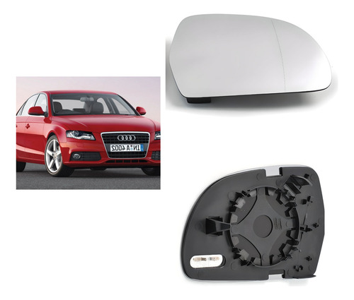 Luna Espejo Lateral Derecho Compatible Con Audi A4 2007-2010