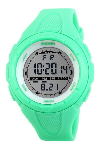 Relógio Feminino Skmei Digital 1074 Verde Claro
