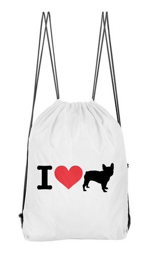 Bolso Deportivo I Love Bulldog Francés (d0985 Boleto.store)