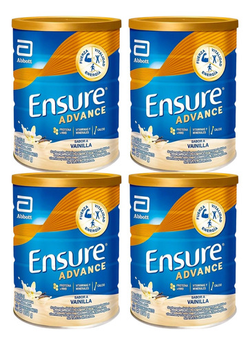 Ensure Advance En Polvo 850 Gr Vainilla Pack X 4 Unidades