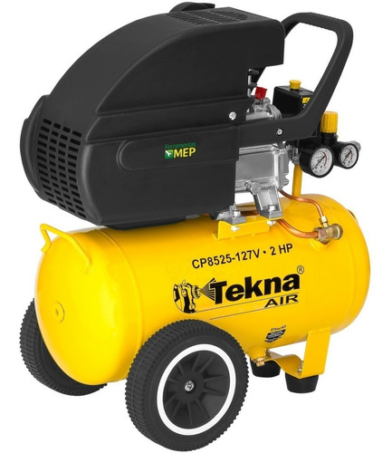 Compressor De Ar Tekna 24 Litros Sem Pistola De Pintura Ct2