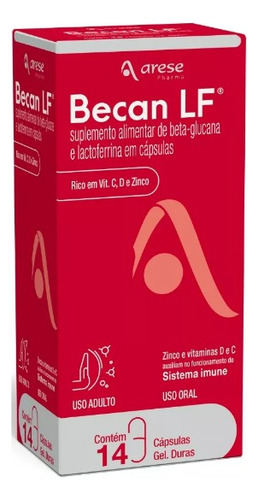 Becan Lf 14cp - Arese + 4cp Sabor Baunilha Baunilha