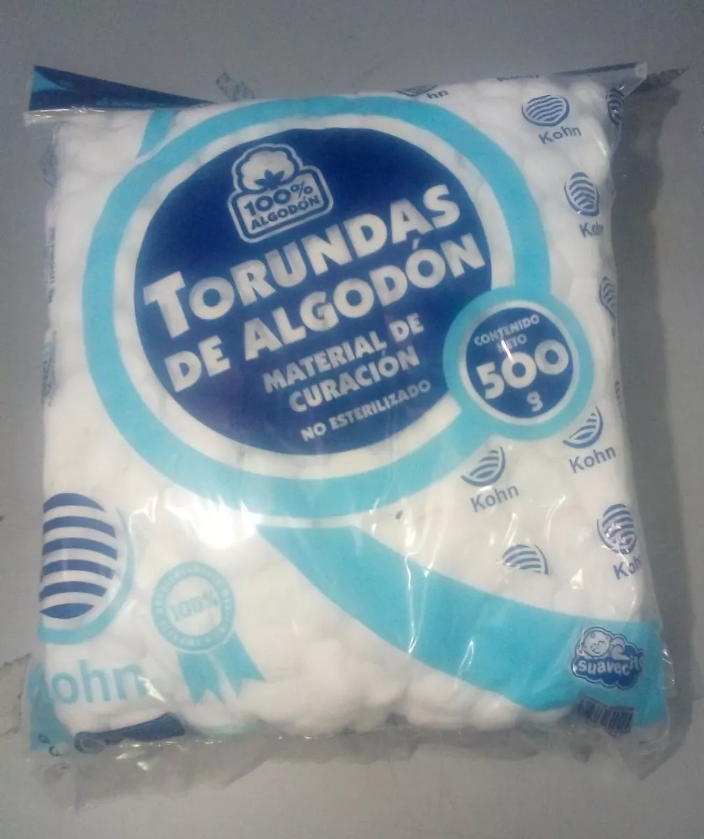 Segunda imagen para búsqueda de bolsa de torundas de algodon de 500 grs