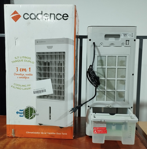 Climatizador De Ar Cadence Duo Tank 5,7l Cor Branco 127v Branco (Usado)