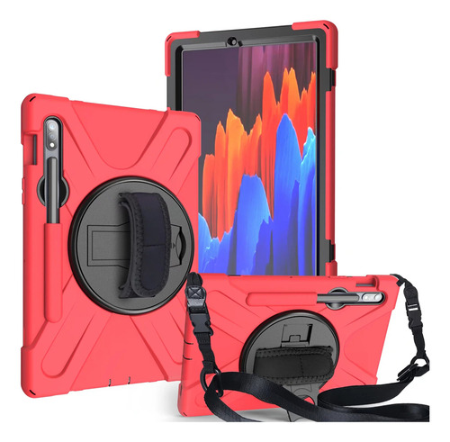Fundas Para Tableta Tab S7 Fe Para Samsung Galaxy Tab S8 S7 Plus S8 Plus, Funda T730 X800 T970, Funda Giratoria Y Dura Para Pc, Soporte De Silicona