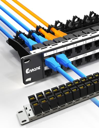 Pacote 1u 48 Portos Panel Patch Rj45 Cat6 Com Cabo De Gerenc