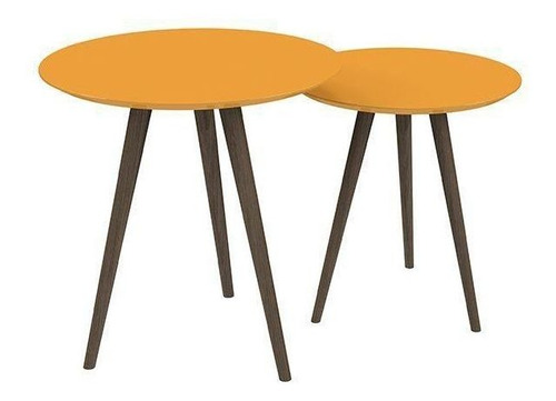 Conjunto De Mesa Redondo Amarelo - Pinoquio