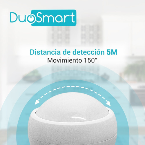 Imagen 4 de 6 de Sensor De Movimiento Wi-fi D20 Alexa Y Google Home Duosmart