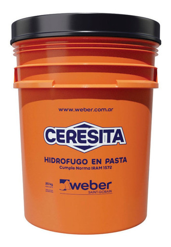 Imagen 1 de 11 de Weber Ceresita En Pasta Aditivo Hidrófugo X 20kg