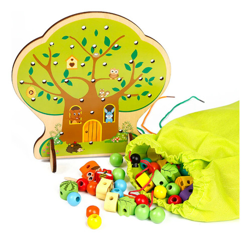 Juego De Rompecabezas De Madera Con Forma De Árbol