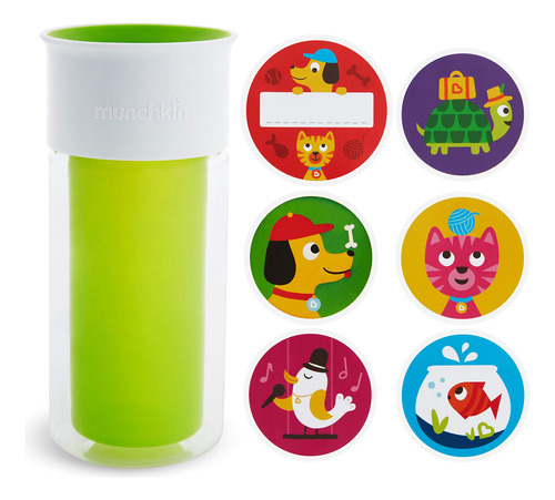 Sippy Cup Munchkin Miracle 360, Aislante, 270 Ml, Con Pegati