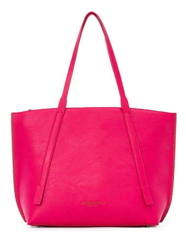 Bolsa Colcci Shopping Bag Couro Rosa Raspeberry Pink