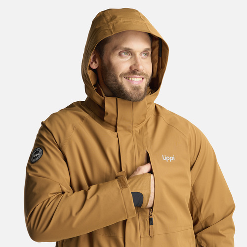 Chaqueta Hombre Andes B-dry Hoody Jacket Cafe Claro Lippi