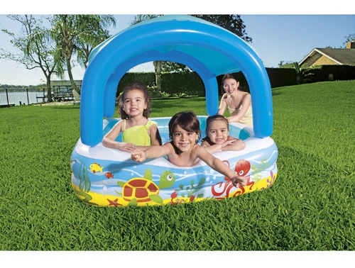 Imagen 6 de 9 de Pileta Inflable Bestway 52192 Con Techo Extraible 265 Lt