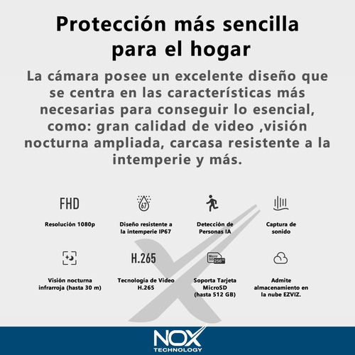 Kit 2 Camara De Seguridad Wifi Ezviz H3c 2mp 1080p Exterior
