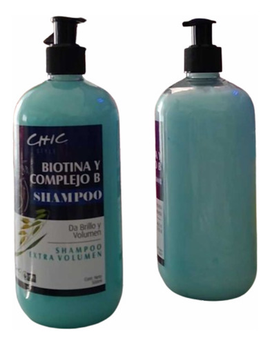 Shampoo Biotina Y Complejo B, Extra Volumen Máximo Brillo