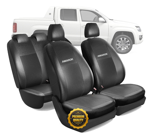 Funda Asiento Simil Cuero Con Espuma New Amarok 2010 Al 2019