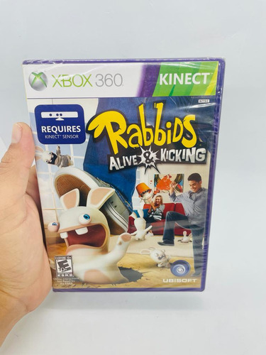 Rabbids Alive E Kicking Kinect Xbox 360 Mídia Física