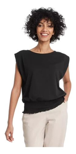 Blusa Peplum Elastico Cintura Mujer Talla Extra 4x / 48-50 