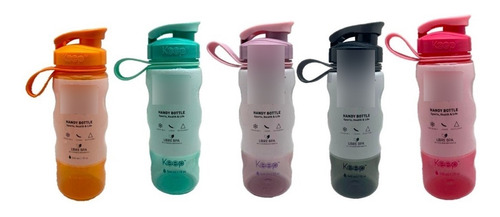 Botella Anatómica Grande Con Mango 800ml Colores - Keep