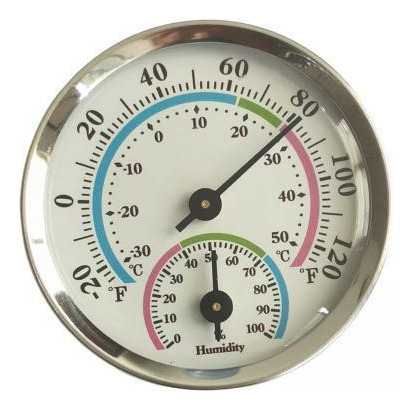 2 X 2 Inch Wall Hygrometer Humidity Meter Aluminum Diameter