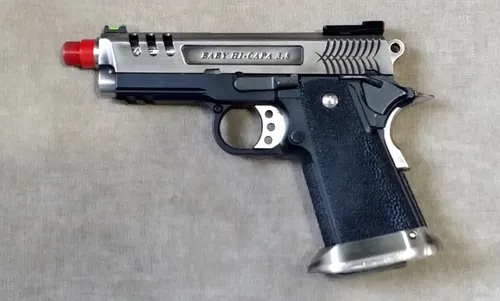 Pistola Airsoft We Baby Hi-capa 3.8 Gbb Com Maleta Couro
