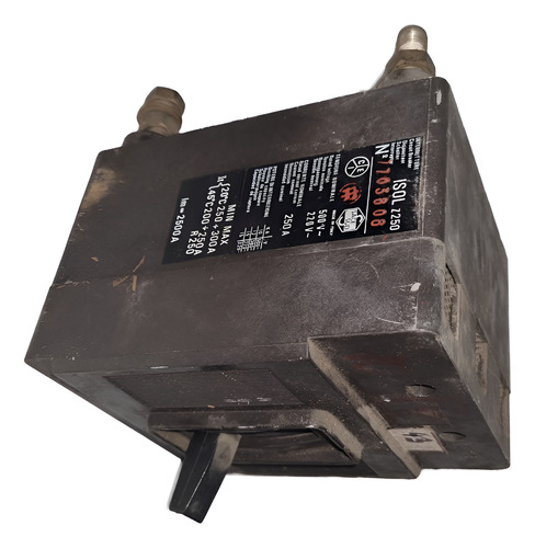 Breaker Para Barra 250 Amp 3 Polos (Usado)