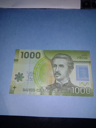 Chile Billete De Polímero  Año 2014 De  1000 Pesos Usado +++