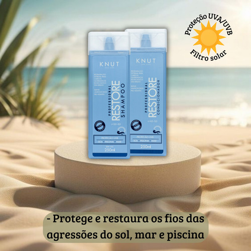 Restauração Capilar Shampoo Condicionador Profissional Creme