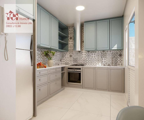 Apartamento Com 2 Dormitórios À Venda, 46 M² Por R$ 309.000,00 - Campestre - Santo André/sp - Ap2683