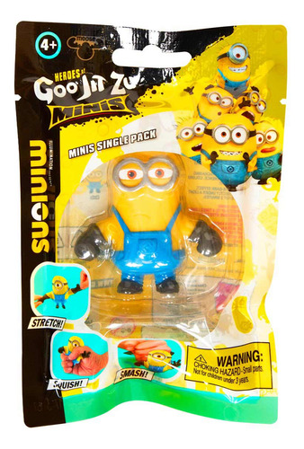 Mini Boneco Elástico Kevin - Goo Jit Zu Minions