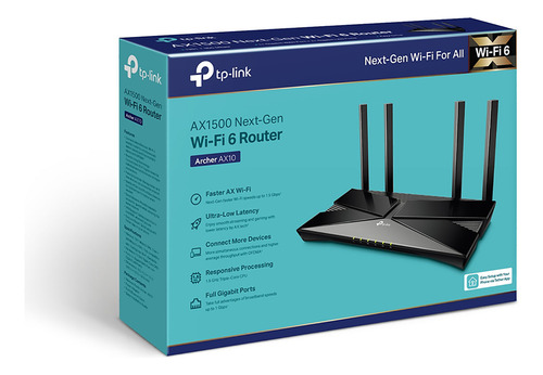Tp-link Archer Ax10 / Router Wi-fi 6 5 Ghz 2,4 Ghz Ax1500