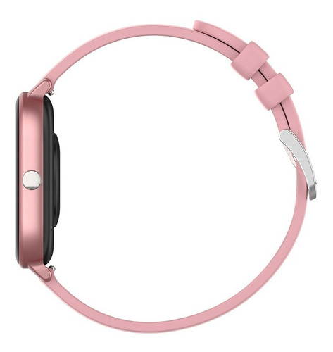 Imagen 4 de 4 de Smartwatch Colmi P Series P8 1.69" caja de aleación rose pink, malla rose pink de silicona