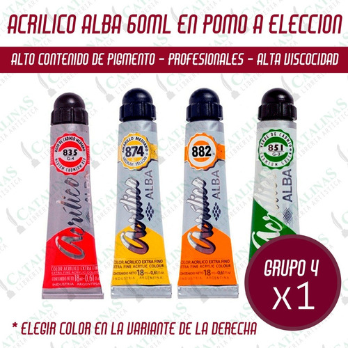 Acrilico Alba Profesional 60ml Grupo 4 Microcentro 