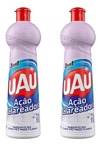 Kit 2 Limpadores Uau Multiuso Ação Clareadora Cozinha 500ml