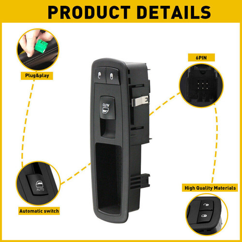 Interruptor De Ventana Para Jeep Grand Cherokee 2014 V6 3.6l