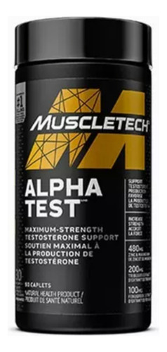 Alpha Test 120 Caps Muscletech Potenciador De Testosterona
