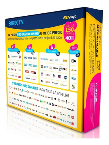 Antena Directv Hd Prepago Sin Abono Kit Autoinstalable 60 Cm