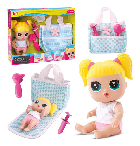 Bonequinha Para Meninas Baby Buddies Bag Cuidadinho