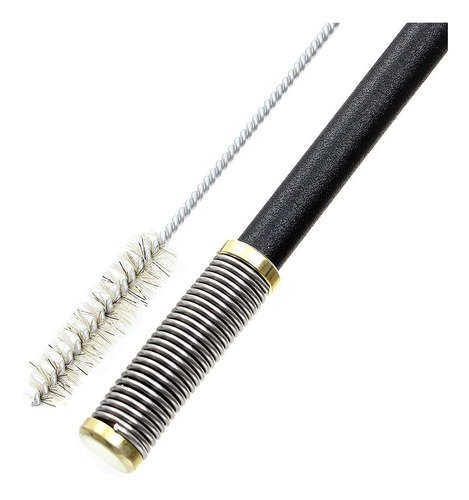 Imagem 2 de 2 de Bomba Para Chimarrão E Tereré Mola Aço Inox Preto Texas Dima